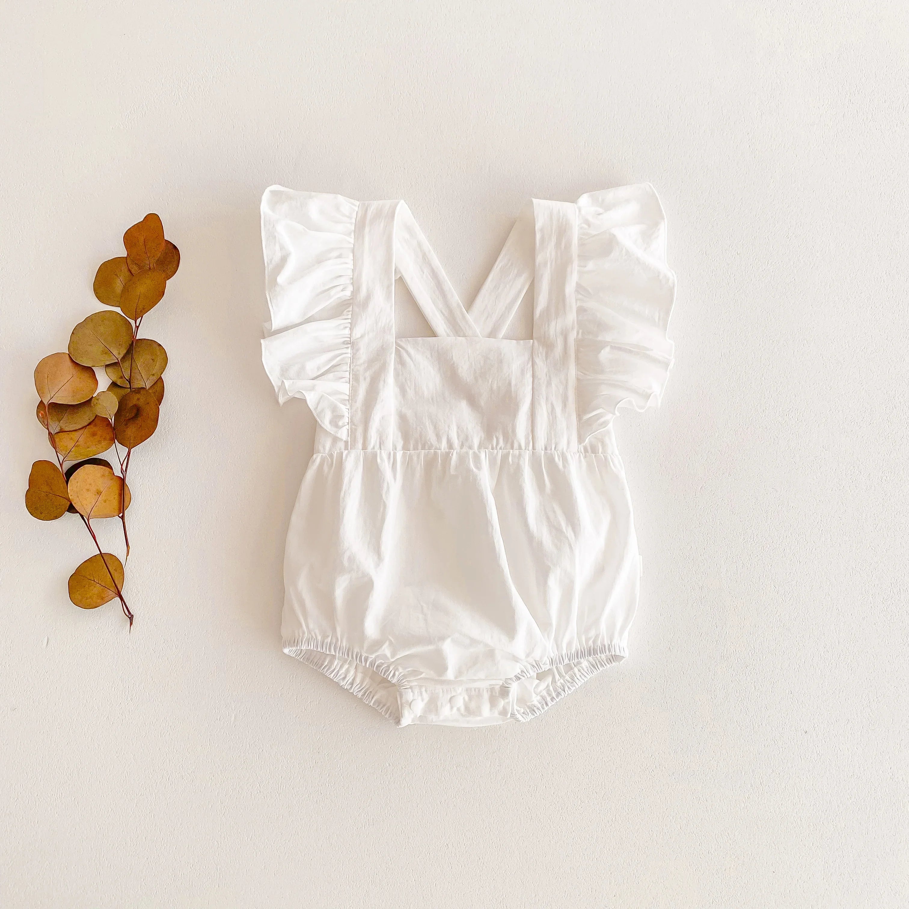 Frill Cross Back Romper