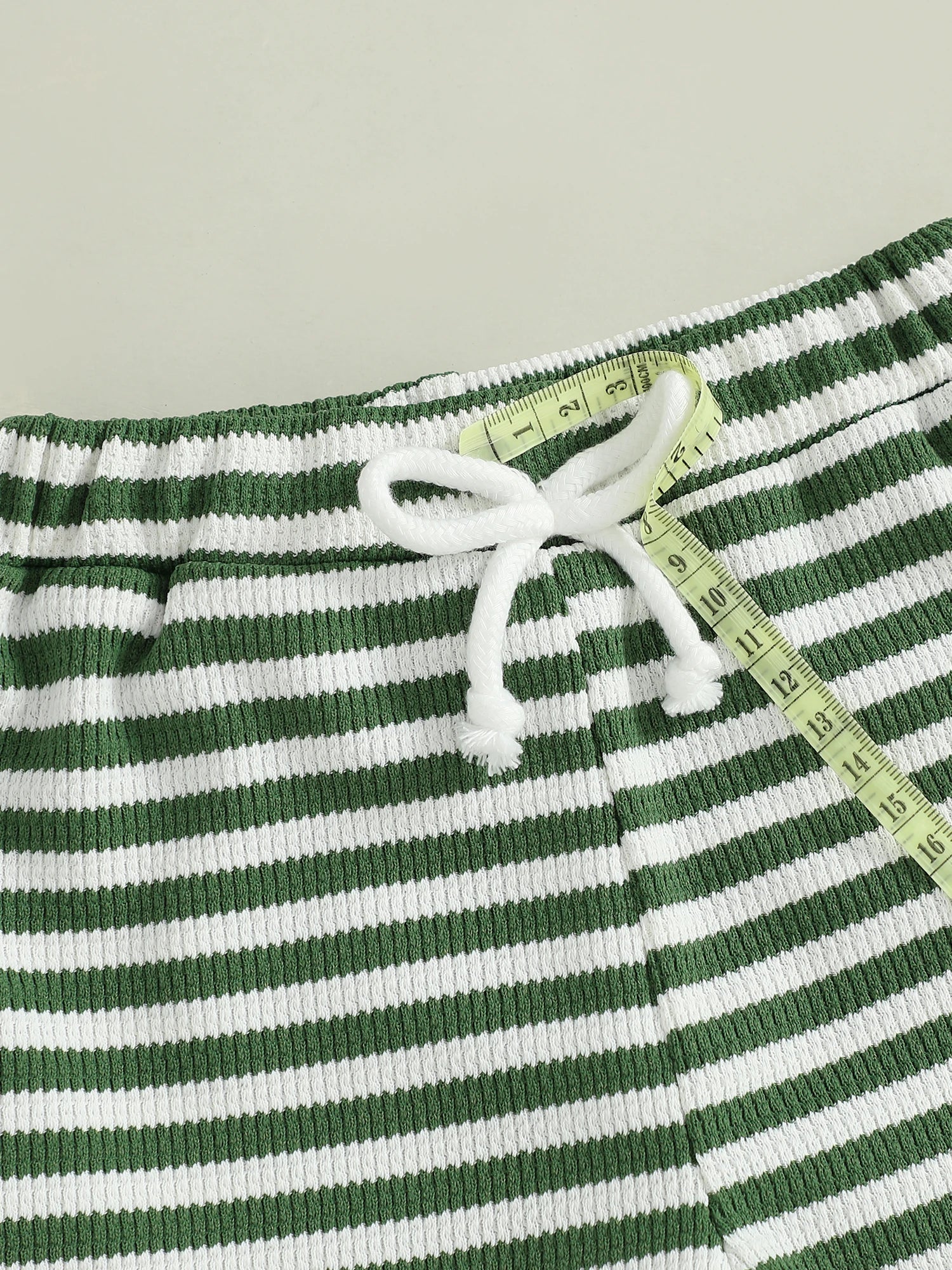 Baby Toddler Boys 2Pcs Mama's Boy / Little Dude Waffle Outfit Letter Embroidery Striped Long Sleeve Top and Elastic Pants Set