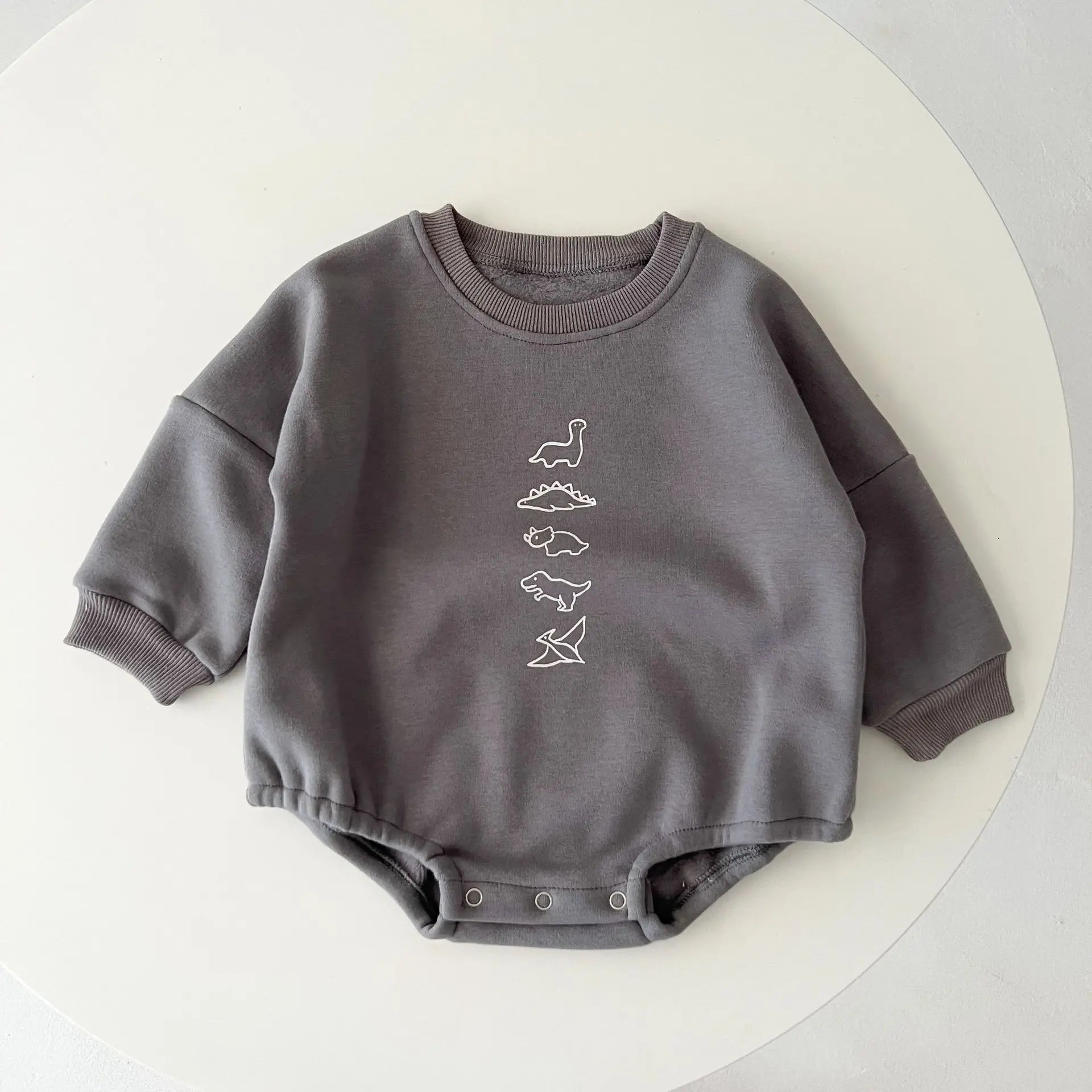 Dinosaur Sweatshirt Bodysuit Romper