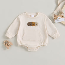 Load image into Gallery viewer, Baby Toddler Boys Girls Bodysuit Long Sleeve Cartoon Print Sweatshirt Jumpsuit Romper
