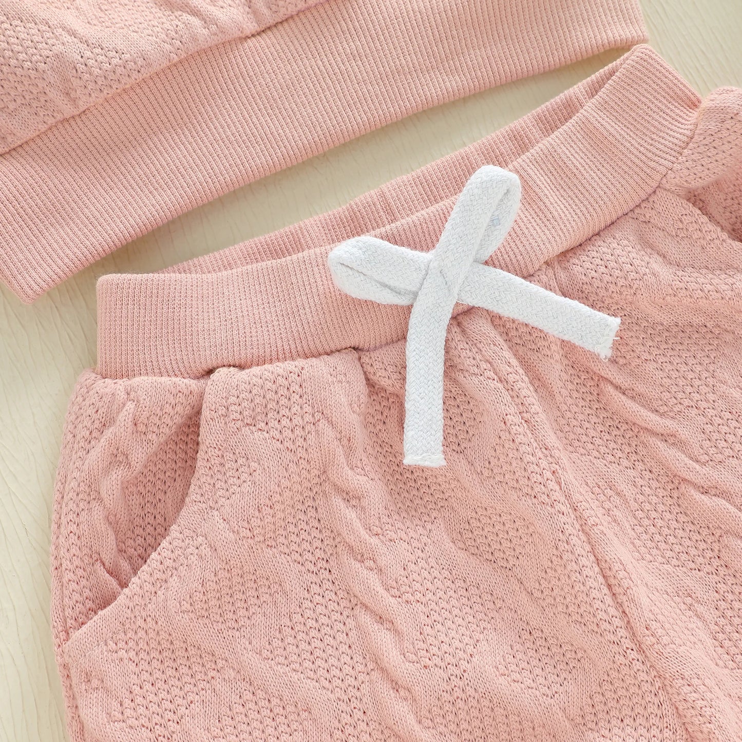 Baby Toddler Girls 2 Piece Outfits Creative Flower Embroidery Long Sleeve Crew Neck Top and Elastic Waist Pants Jogger Set