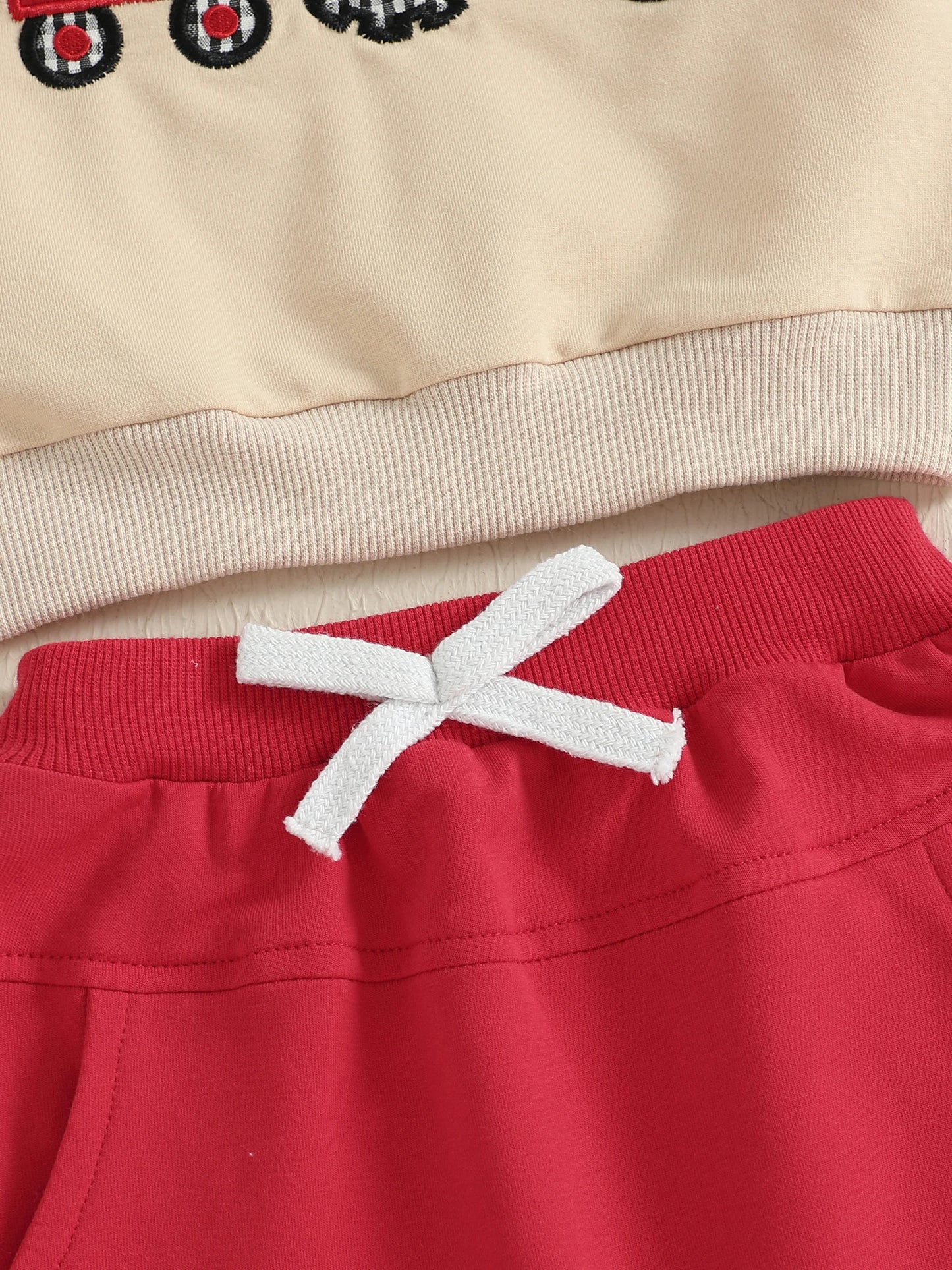 Baby Toddler Boys 2Pcs Christmas Set Truck and Christmas Tree Long Sleeve Round Neck Pullover Top Jogger Pants Set