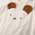 Corduroy Cartoon Bear Jumpsuit Romper