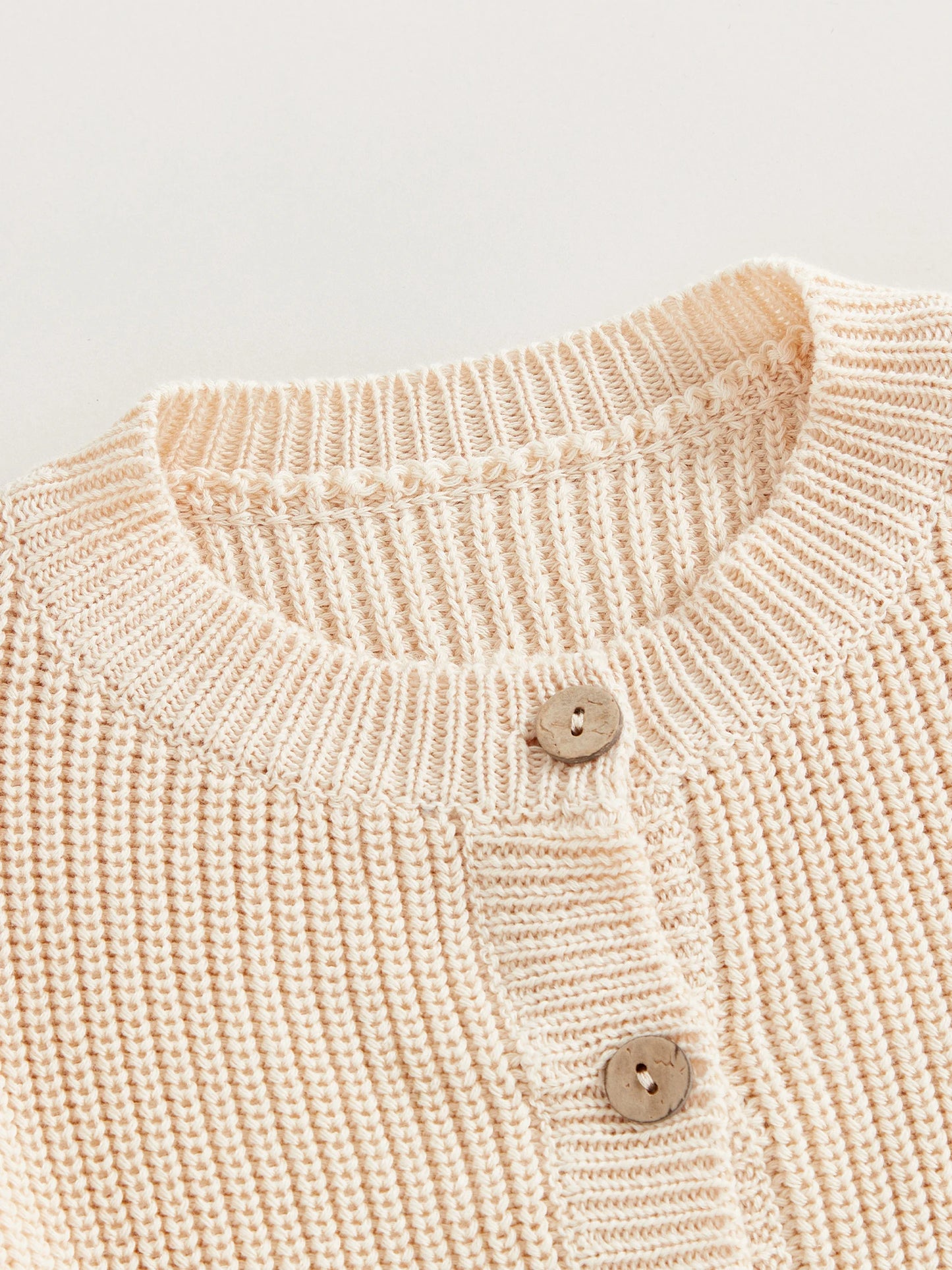 Baby Toddler Girls Boys Knit Cardigan Solid Long Sleeve Crew Neck Button-up Sweater with Pockets Casual Fall Clothes Top