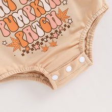 Load image into Gallery viewer, Baby Boy Girl Halloween Clothes Meet Me at the Pumpkin Patch Pumpkin Print Bodysuit Jumpsuit Romper
