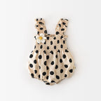 Polka Dot Flower Tank Romper