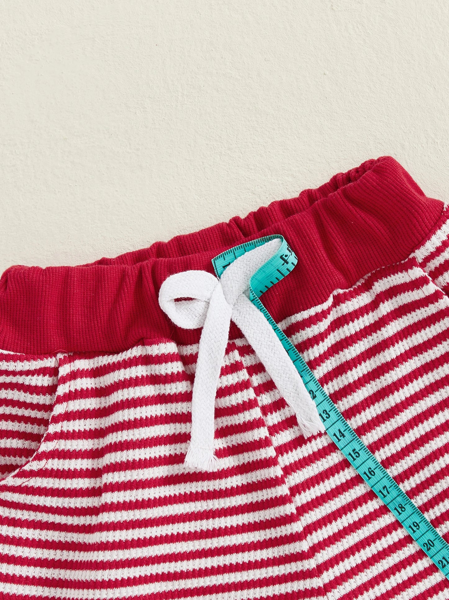 Baby Toddler Boys Girls 2Pcs Ho Ho Ho Christmas Striped Jogger Set Fashionable Long Sleeve Santa Claus Embroidery Pullover Top with Pants 2 Pcs Outfit