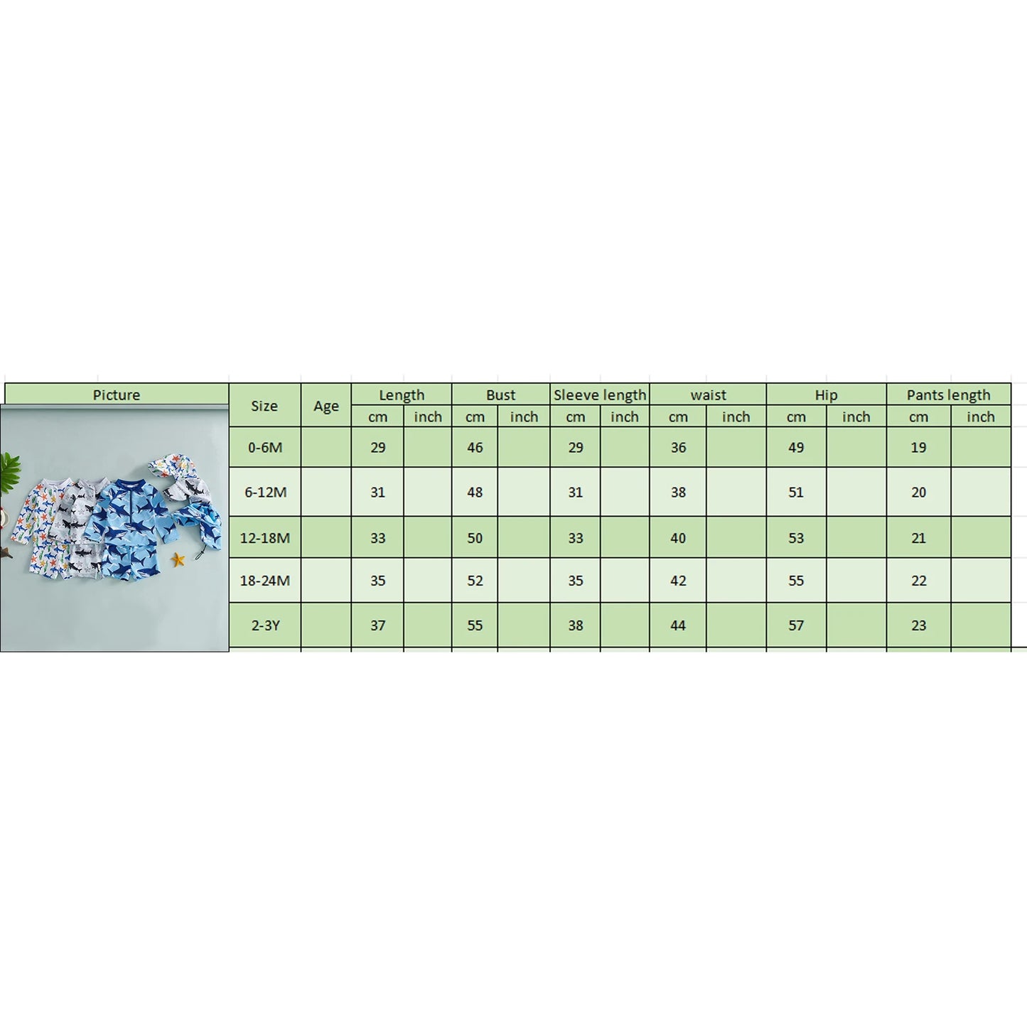 Baby Toddler Boys 3Pcs Rash Guard Swimsuit Print Zip Up Long Sleeve Swimwear Top Swim Shorts and Hat Set