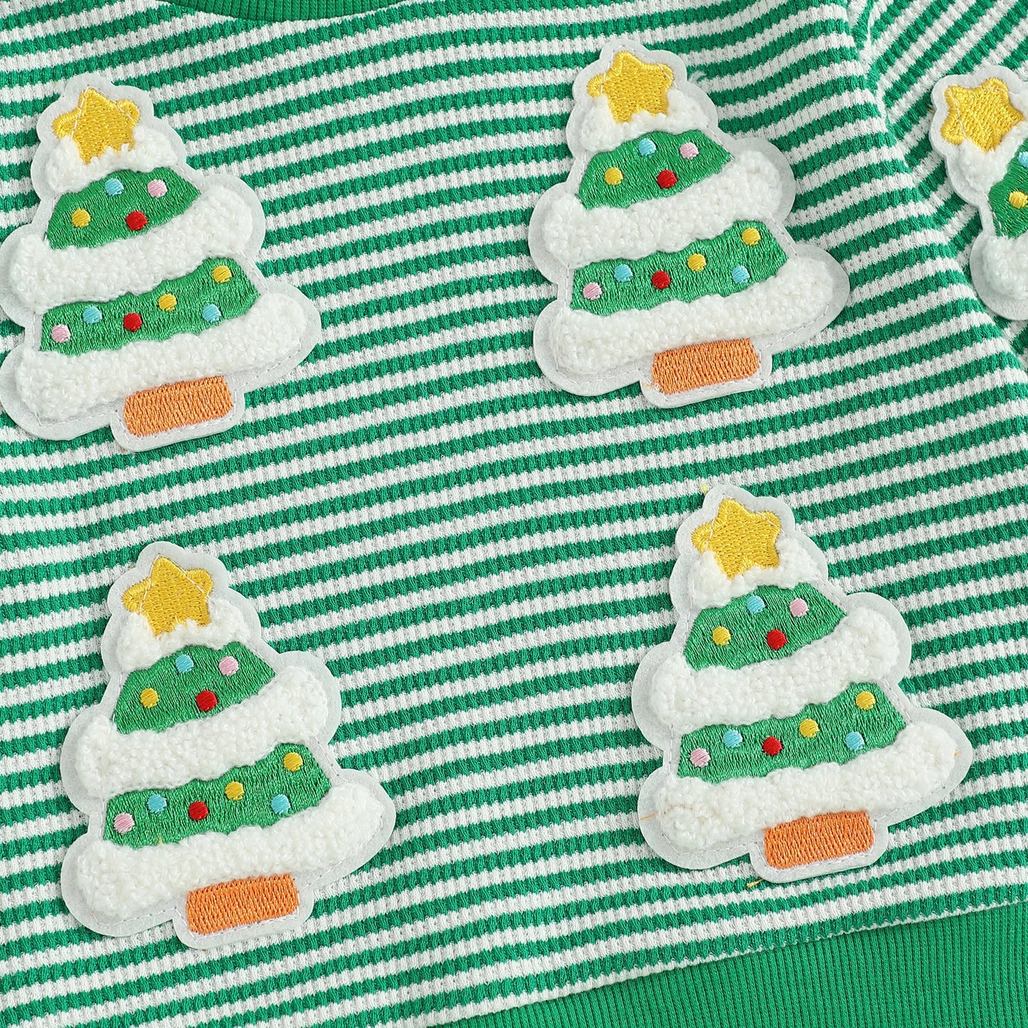 Baby Toddler Boys 2Pcs Christmas Outfits Long Sleeve Stripes Print Top and Pants Jogger Set Winter Clothes