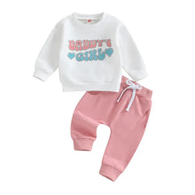 Load image into Gallery viewer, Baby Toddler Girls 2Pcs Outfit Letter Daddy&#39;s Girl Print Long Sleeve Crewneck Top and Elastic Pants Set Fall Clothes
