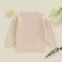 Load image into Gallery viewer, Toddler Kids Girl Big Sister Sweater Cute Long Sleeve Letter Embroidery Knit Pullover Loose Top
