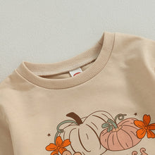 Load image into Gallery viewer, Baby Boy Girl Fall Jumpsuit Princess of the Patch Pumpkin Print Long Sleeve Bodysuit Romper

