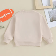 Load image into Gallery viewer, Baby Toddler Girls Boys Football Game Day Letter Embroidery Long Sleeve Pullover Top
