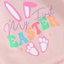 Load image into Gallery viewer, Baby Toddler Boys Girls My First Easter Romper Bunny Ear Letter Print Long Sleeve Jumpsuit
