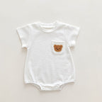 Teddy Bear Pocket bodysuit Romper