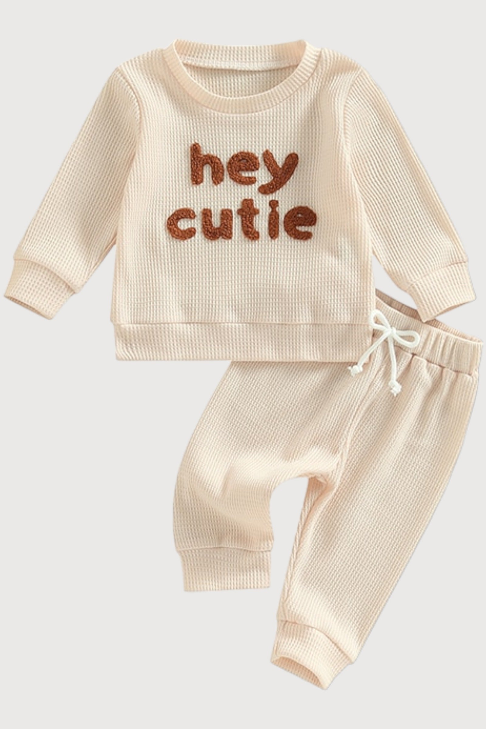Baby Waffle 3D Print Jogger Set