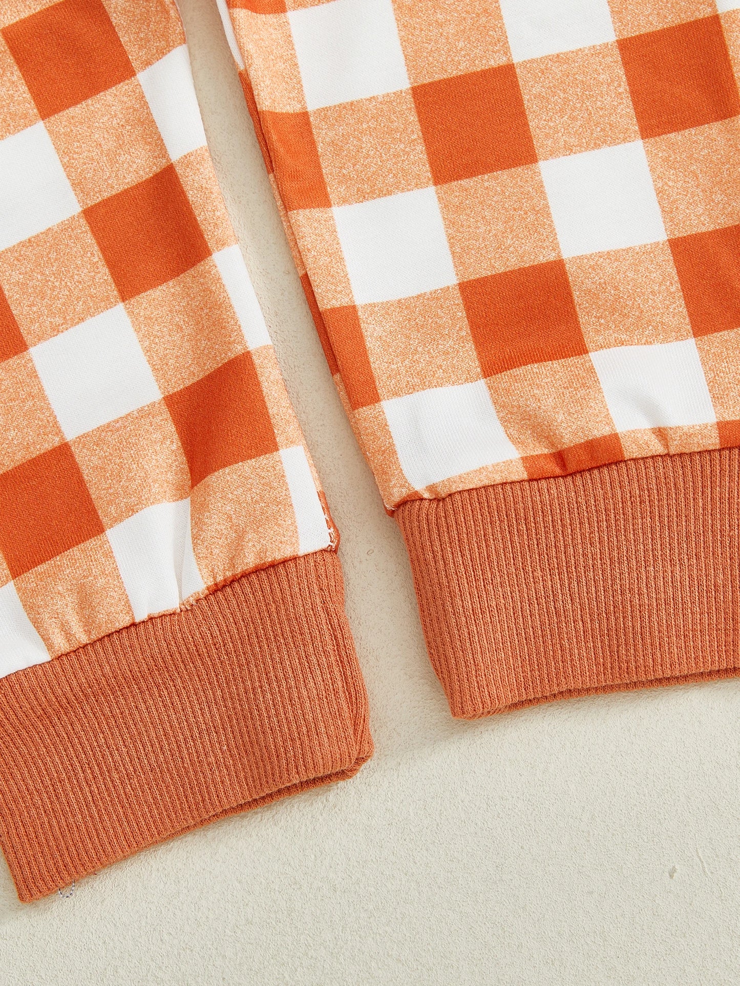 Baby Toddler Boys 2Pcs Plaid Jogger Set Fall Turkey Football Pattern Long Sleeve Round Neck Pullover Top Pants Thanksgiving Outfits