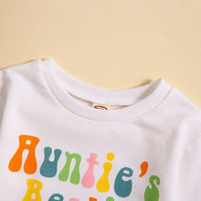 Load image into Gallery viewer, Baby Girl Boy Auntie&#39;s Bestie Letters Print Bubble Long Sleeve Romper
