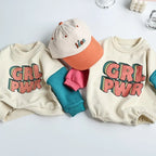 GIRL POWER Patchwork Sweater Bodysuit Romper