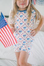 Red White & Bows 2pc Bamboo Pajamas