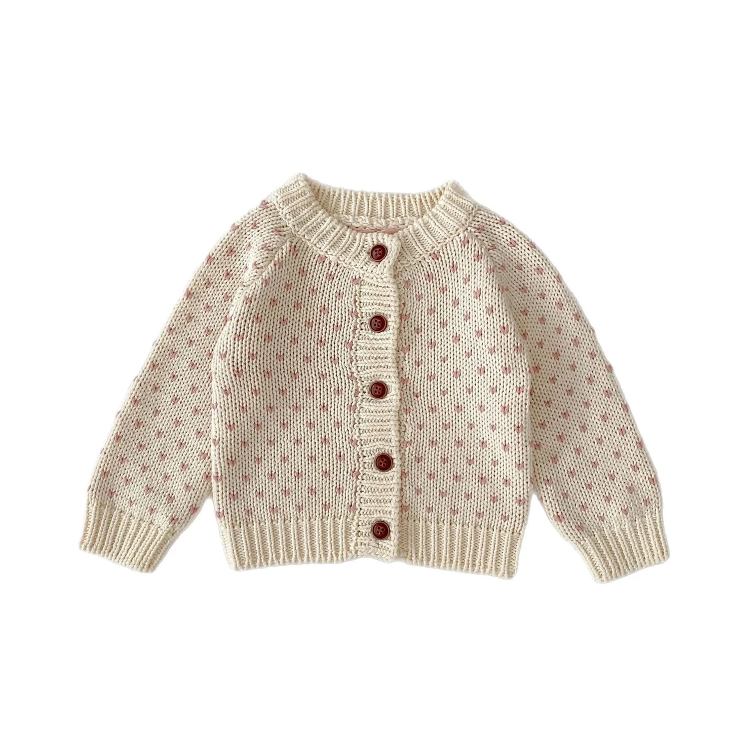 Baby Toddler Girl Sweater Cardigan Elegant Newborn Winter Kid Clothes Long Sleeve Knit Top Thick Warm Knitwear