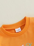 Baby Toddler Boys Girls Long Sleeve Pumpkin/Ghost/Christmas Tree Embroidery Crew Neck Top