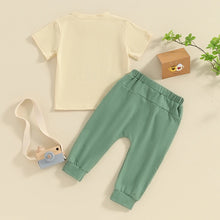 Load image into Gallery viewer, Baby Toddler Kids Boys 2Pcs Big / Little Brother Outfit Letter Print Short Sleeve T-Shirt and Elastic Long Pants Clothes Siblings Matching Set
