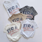Grunge Style USA Bodysuit Romper
