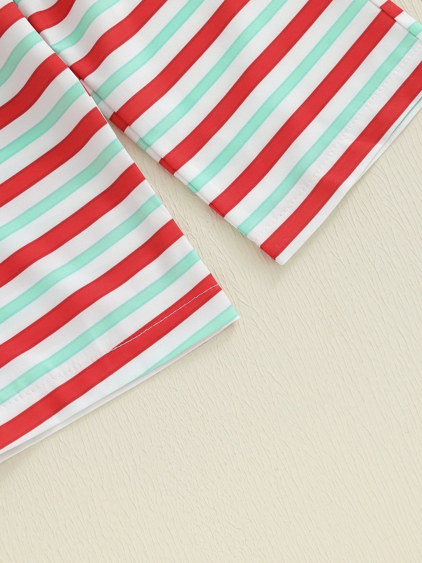 Baby Toddler Boy Girl 2Pcs Christmas Outfits Long Sleeve Gingerbread Man Embroidery Tops + Pants Set Clothes