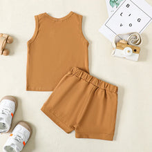 Load image into Gallery viewer, Toddler Baby Boy 2Pcs Spring Summer Outfit Auntie&#39;s Little Bestie Sleeveless Tank Top Elastic Waist Shorts Clothes Set
