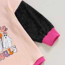 Load image into Gallery viewer, Baby Boy Girl Halloween Bodysuit Mesh Long Sleeve Round Neck Ghost Print Jumpsuit Clothes Romper

