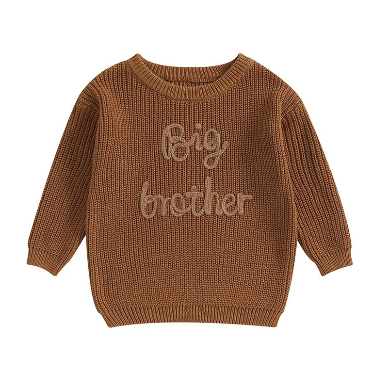Sweaters Knitwear Big Letters Sweater Toddler Kids Boys Sweaters