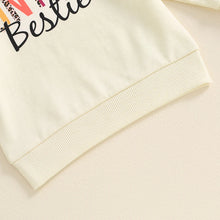 Load image into Gallery viewer, Baby Toddler Girl Auntie&#39;s Bestie Casual Letter Print Crew Neck Long Sleeve Pullover Top
