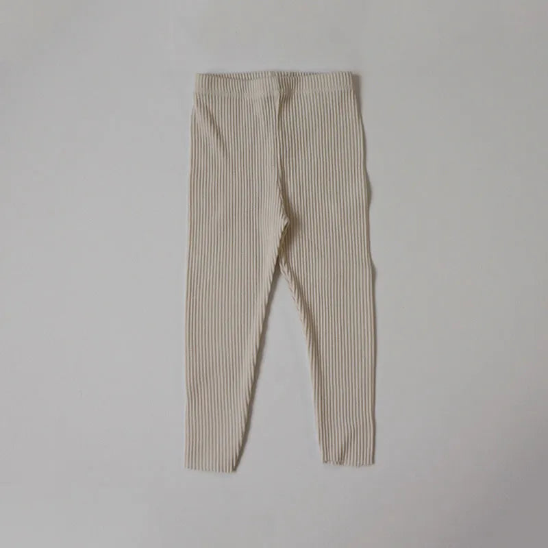 Baby Ribbed Solid Leggings