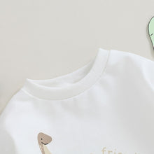 Load image into Gallery viewer, Baby Boy Girl Jumpsuit Cartoon Dinosaur Print Little Dino/Dino-Friendly Romper Round Neck Long Sleeve
