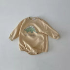 Dinosaur Long Sleeve Sweatshirt Bodysuit Romper