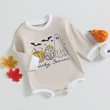 Load image into Gallery viewer, Baby Girl Boy Casual Long Sleeve Jumpsuits Romper Bodysuit Ghost Pumpkin Spooky Season Print Halloween
