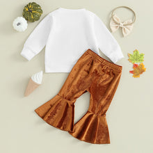 Load image into Gallery viewer, Toddler Baby Girls 3Pcs Fall Outfits Long Sleeve Tis The Season Tops Velvet Pants Headband Set
