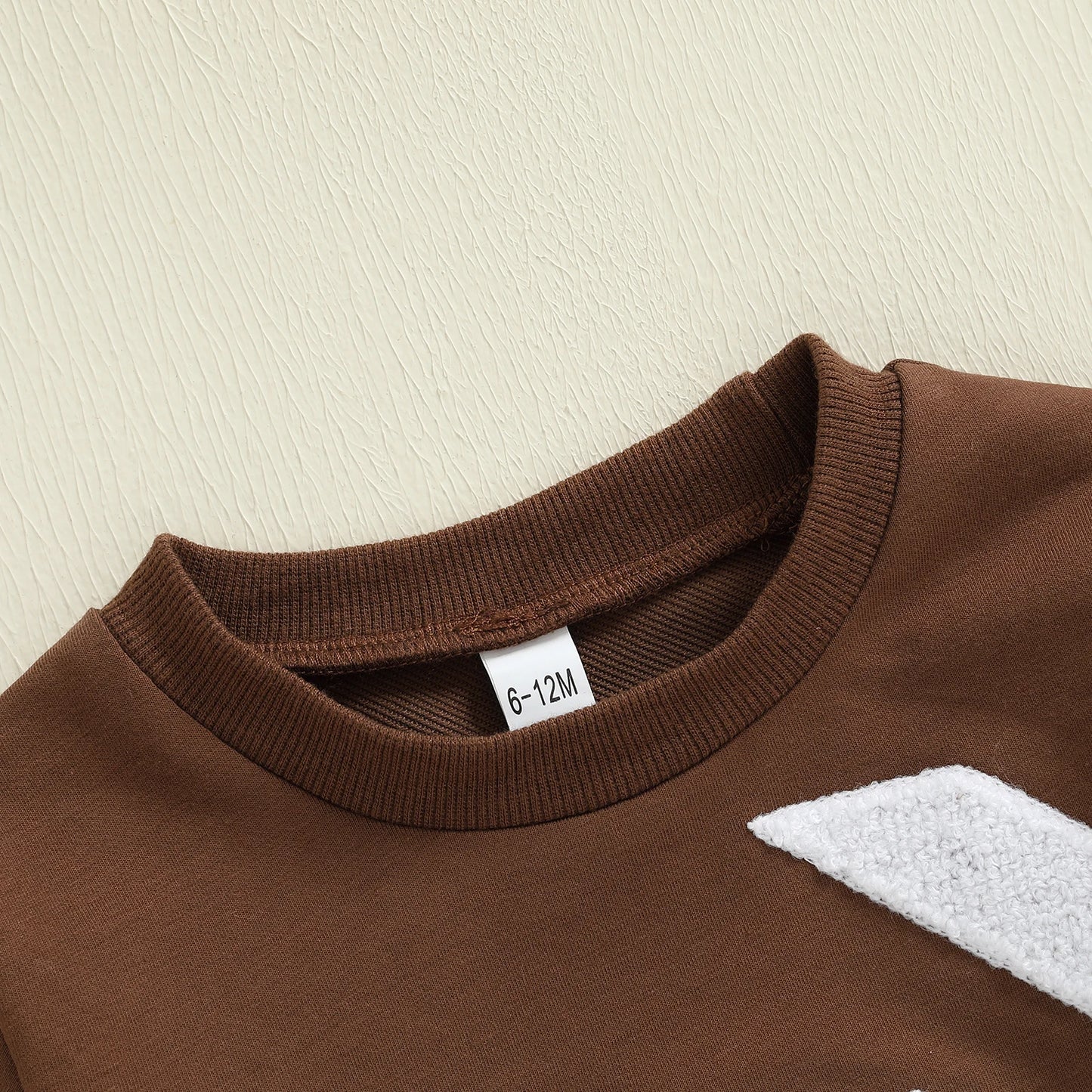 Baby Toddler Boys 2Pcs Fall Set Fashionable Long Sleeve Football Embroidery Pullover with Plaid Pants Outfits