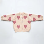 Heart Print 2 Piece Sweater Set
