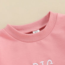 Load image into Gallery viewer, Baby Toddler Kid Girl Big Sister Pullover Letter Embroidery Long Sleeved O-Neck Top
