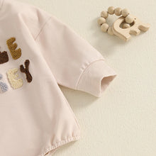 Load image into Gallery viewer, Baby Girls Boys Little Turkey Romper Long Sleeve Crew Neck Embroidery Letters Fall Bodysuit Thanksgiving Bodysuit
