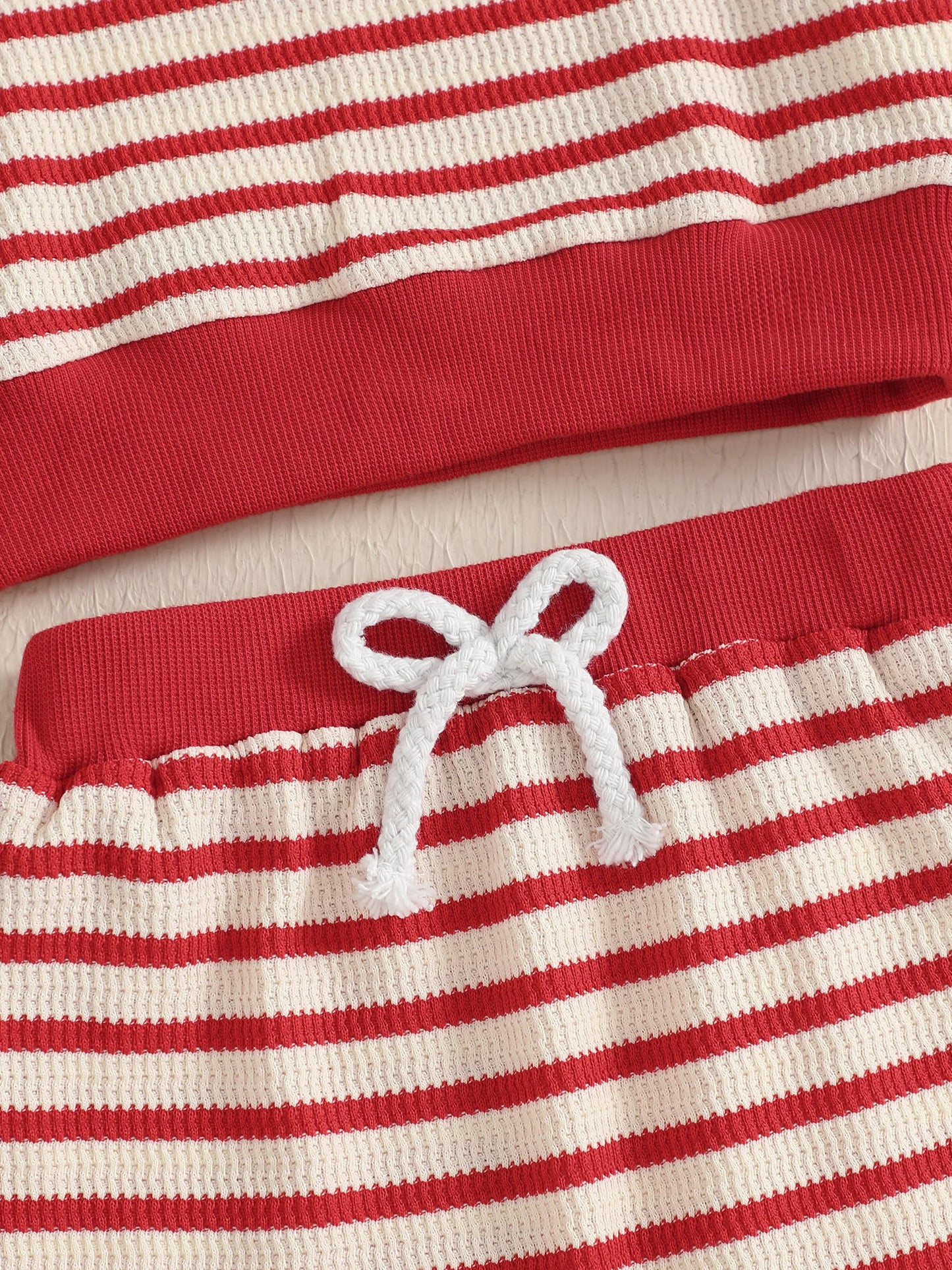 Baby Toddler Girls 2Pcs Autumn Pants Sets Strawberry Embroidery Long Sleeve Top Striped Pants Set