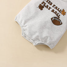 Load image into Gallery viewer, Baby Boy Girl Football Season Clothing Long Sleeve Letter Printed Jumpsuit Romper

