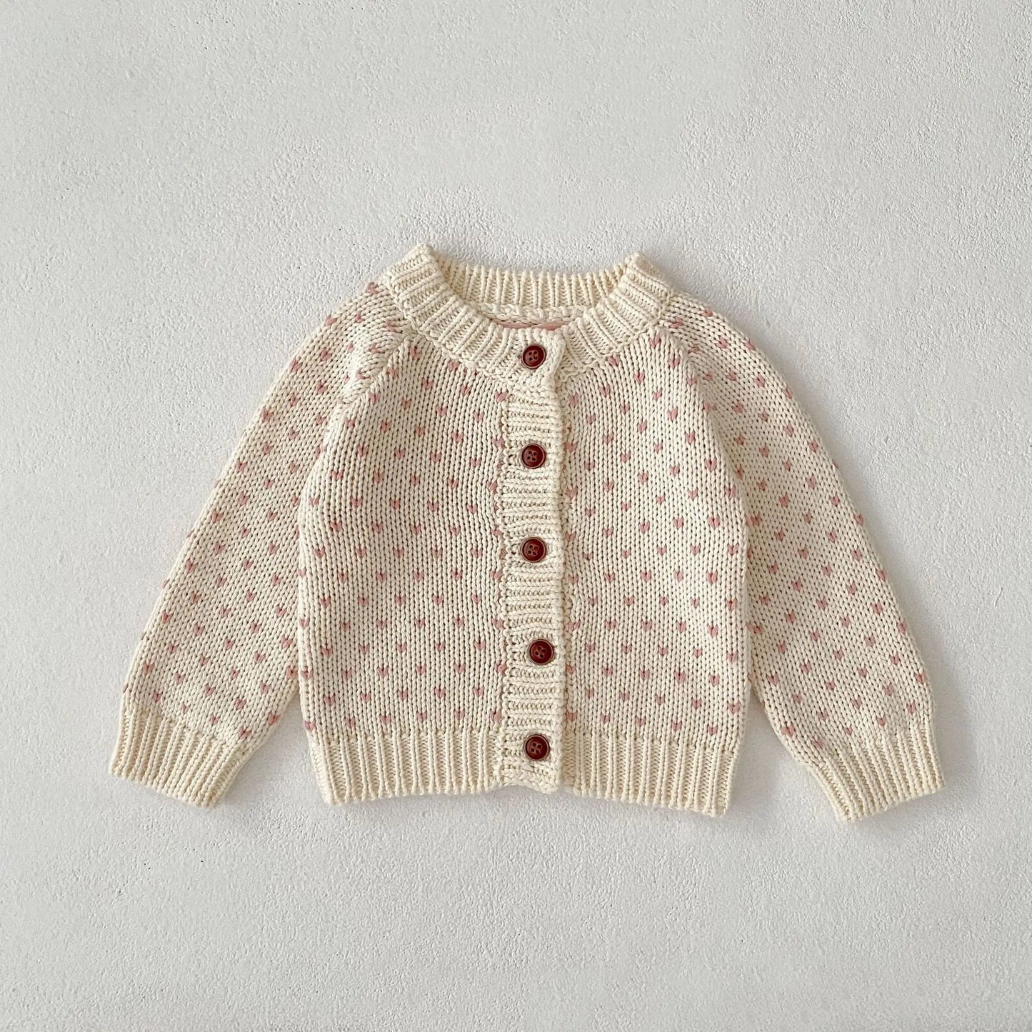 Baby Toddler Girl Sweater Cardigan Elegant Newborn Winter Kid Clothes Long Sleeve Knit Top Thick Warm Knitwear