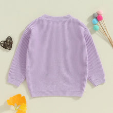 Load image into Gallery viewer, Baby Toddler Kids Girls Big Sister Autumn Winter Knit Sweater Long Sleeve O Neck Letter Embroidery Pullover Knitwear Top
