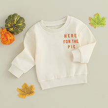 Load image into Gallery viewer, Toddler Baby Boy Girl Thanksgiving Long Sleeve Pumpkin Pie Letter Print Pullover Top

