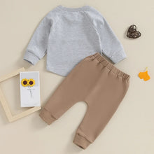 Load image into Gallery viewer, Toddler Baby Boy Girl 2Pcs Long Sleeve Solid Color Top Elastic Pants Set Outfit Tracksuit
