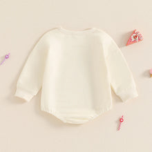 Load image into Gallery viewer, Baby Girls Boys Half Way To One Bubble Romper Half Birthday Clothes Letter Long Sleeve Fall Bodysuit
