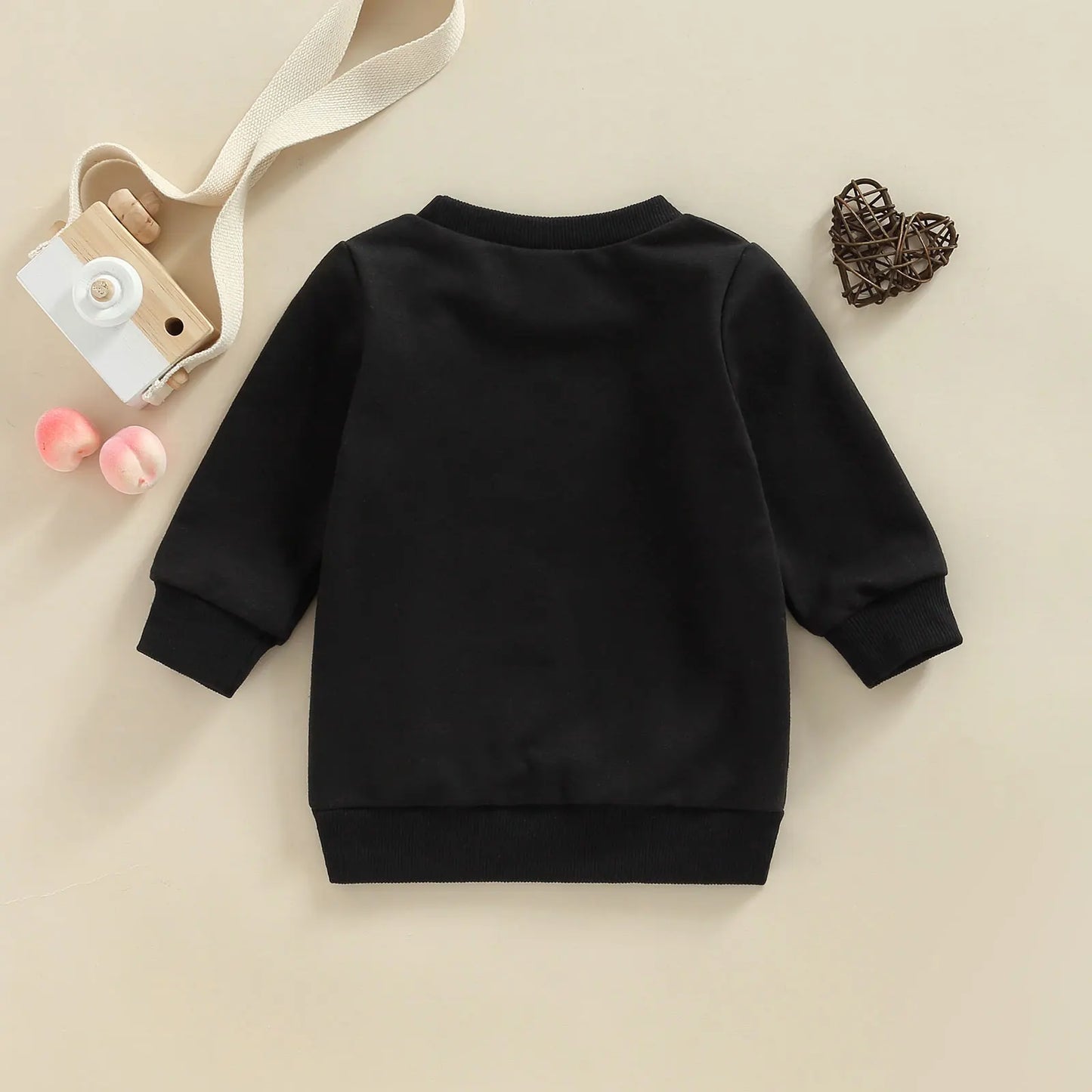 Baby Toddler Kids Boy Valentine's day Long Sleeve Mr. Steal Your Heart Letter Print Pullover Tops